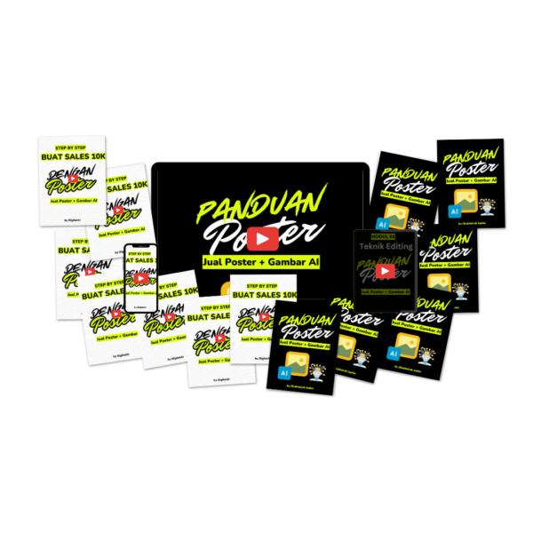 30 Modul Step by Step, Bina 10K dengan Poster AI + Siap Template